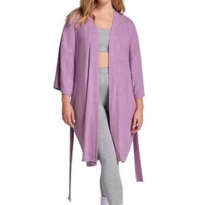 1043 UGG Women's Monrose Robe Size Small Violet Heather Knit Tie Waist NWT